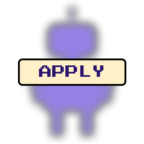 Silhouette with an apply sign